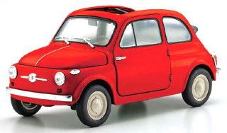 Fiat 500 D Cabriolet Open 1960 red 1:18 Kyosho
