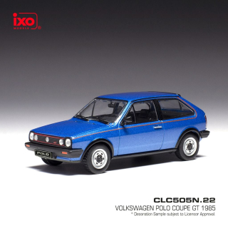 Volkswagen Polo Coupe GT 1985 blue metallic 1:43 Ixo Models