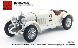 Mercedes SSK #2 Zehender/Djordjadze Winner 24H Spa 1931 1:43 Rio Models