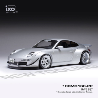 Porsche RWB 997 silver 1:18 Ixo Models