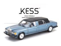 Rolls Royce Silver Spur Landaulette Semicovertible Closed 1987 blue metallic 1:43 KESS Model