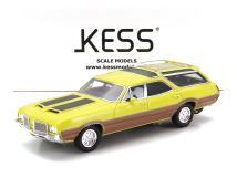 Oldsmobile Vista Cruiser 442 SW Station Wagon 1972 yellow/black/wood 1:43 KESS Model