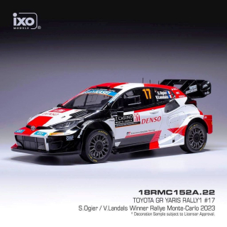 Toyota GR Yaris #17 Ogier/Landais Rally WM Rally Monte Carlo 2023 1:18 Ixo Models