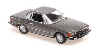 Mercedes-Benz 350 SL Cabriolet Hardtop (R107) 1974 grey metallic 1:43 Minichamps