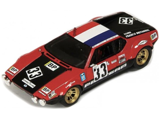 De Tomaso Pantera 5.8L V8 Team Societe Franco-Brittanic #33 Chasseuil/ Vinatier 24H Le Mans 1972 1:18 LS Collectibles