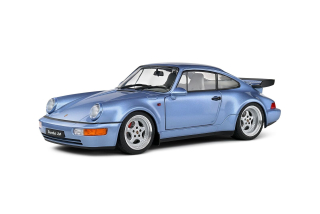 Porsche 911 964 Turbo Coupe 1990 light blue metallic 1:18 Solido