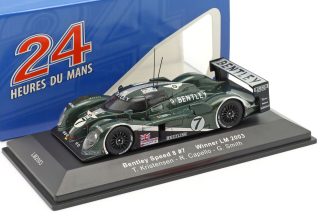 Bentley Speed 8 #7 T. Kristensen - R. Capello - G. Smith Winner Le Mans 2003 1:43 Ixo Models