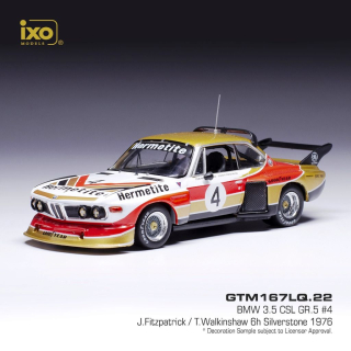 BMW 3.5 CSL #4 Fitzpatrick/Walkinshaw Silverstone 1976 1:43 Ixo Models