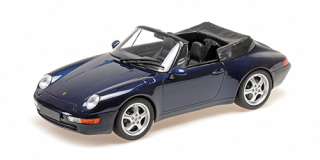 Porsche 911 993 Cabriolet 1994 blue metallic 1:18 Minichamps